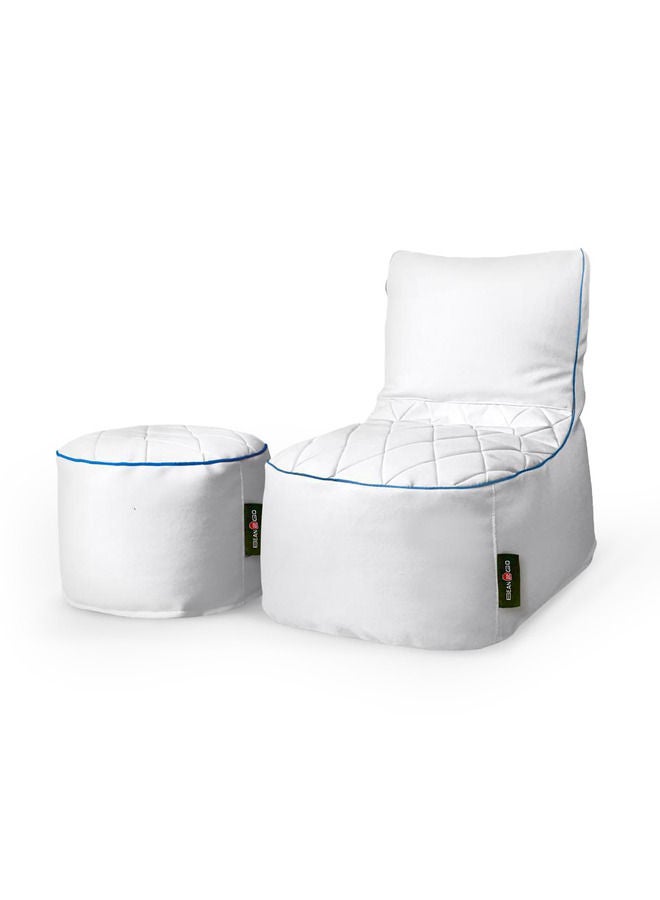 Bean2Go طقم أكياس حبوب بي إس باللون الأبيض