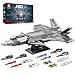 Reobrix Military Fighter Building Block Sets 33025 J20 Stealth Fighter Airplane Model Kit Technical Military Plane Model for Adult Aircraft Building Toys Cool Decor Ideal Gifts for Adults - Image 2