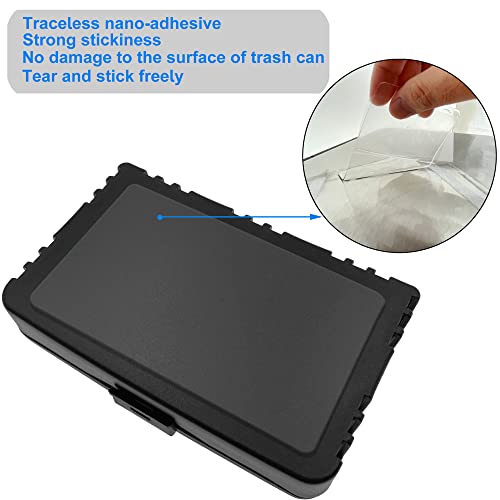 Shurex Trash Can Deodorizer Kit Stick-On Activated Carbon Odor Eliminator for Large Trash Cans, Indoor Kitchen Compost bins, Big Step or Touchless Sensor Garbage Cans (2 Black Kits) - Image 5