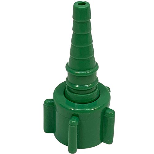 Westmed #0409 Swivel Barb Nipple Nut (Christmas Tree) Green Oxygen Tubing Connector - Pack of 5 - Image 3