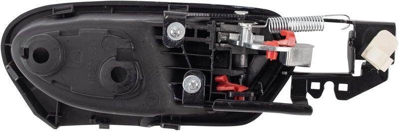 TRQ Left Interior Door Handle Black Housing With Silver Lever Drivers Side Compatible with 2006-2011 Honda Civic - Image 3