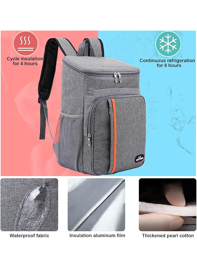 LINJIE Cooler Backpack Leakproof Insulated Waterproof Backpack Backpack Cooler Lightweight Soft Beach Cooler Backpack for Men Women to Work/Lunch/Picnics/Camping/Hikin. - Image 2