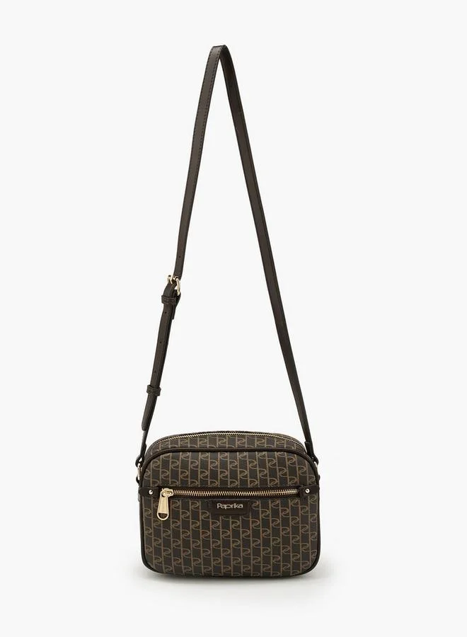 بابريكا Monogram Crossbody Bag With Adjustable Strap