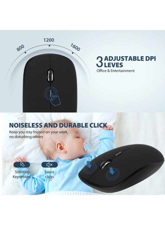 EBMINI New Wireless Keyboard Mouse Office Esports Set - Image 3