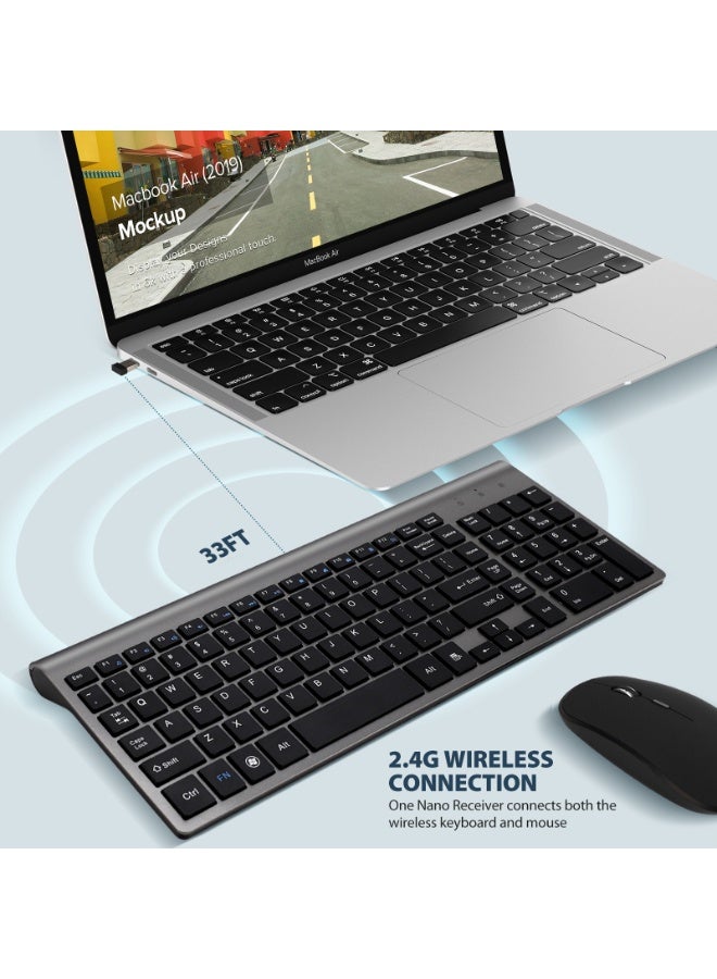 EBMINI New Wireless Keyboard Mouse Office Esports Set - Image 2