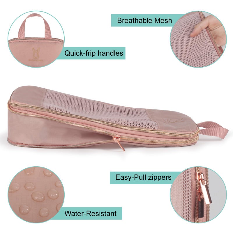 Bunnychill Expandable Compression Packing Cubes for Suitcases,6 Set Lightweight Compressible Travel Packing Organizer for Carry on Suitcase,Organizer Bags Set as Travel Essentials for Women - Image 5