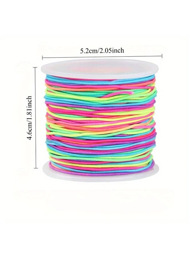 Vibrant Rainbow Color 1mm Elastic Bracelet String 164 Feet Long For Jewelry Making - Image 5