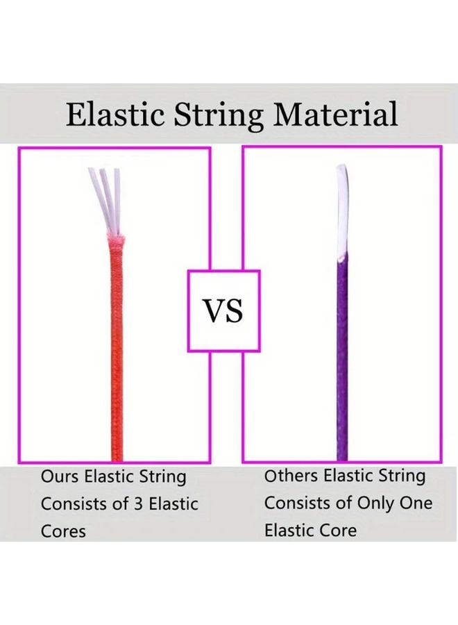 Vibrant Rainbow Color 1mm Elastic Bracelet String 164 Feet Long For Jewelry Making - Image 2