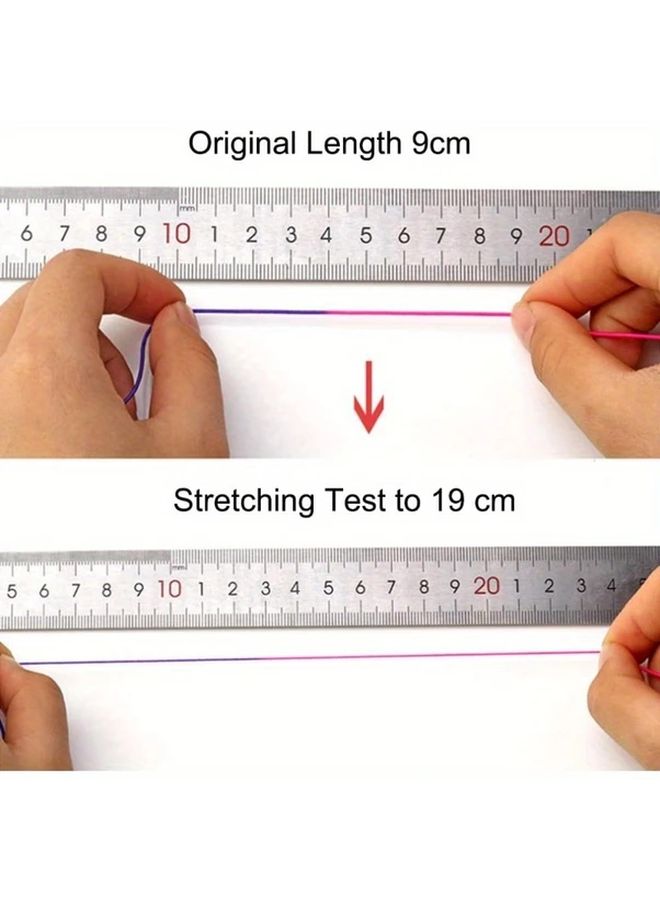 Vibrant Rainbow Color 1mm Elastic Bracelet String 164 Feet Long For Jewelry Making - Image 4