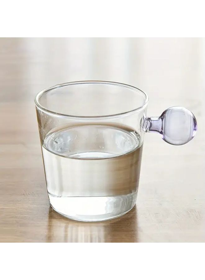 Blue Ball Cup Insulated Reusable Glass Stemware for Beverages Juice Coffee Tea - Image 4
