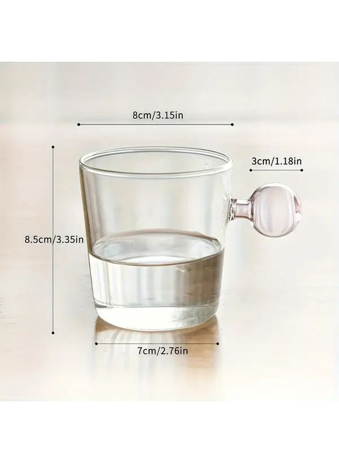 Blue Ball Cup Insulated Reusable Glass Stemware for Beverages Juice Coffee Tea - Image 3