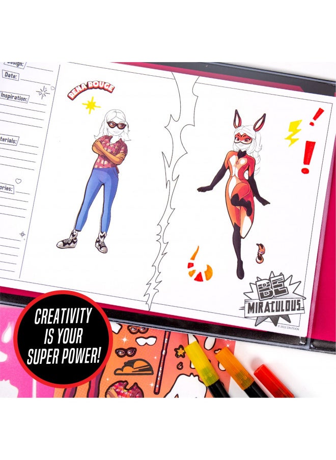 Miraculous - Miraculous Fashion Designer Sketchbook, Miraculous Ladybug Toys, Ladybug and Cat Noir, Ladybug and Cat Noir Toys, Miraculous Ladybug Stickers, Miraculous Stickers, Ladybug Toy, Ladybug Girl, Ages 6+ - Image 1