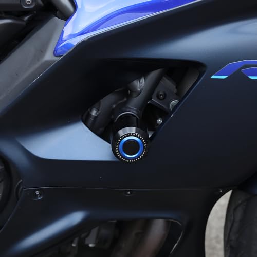 Modeer مودير متوافق مع YZF R7 2021 2022 2023 2024 2025 دراجة نارية إطار حماية من التصادم والانزلاق (أحمر) - Image 3