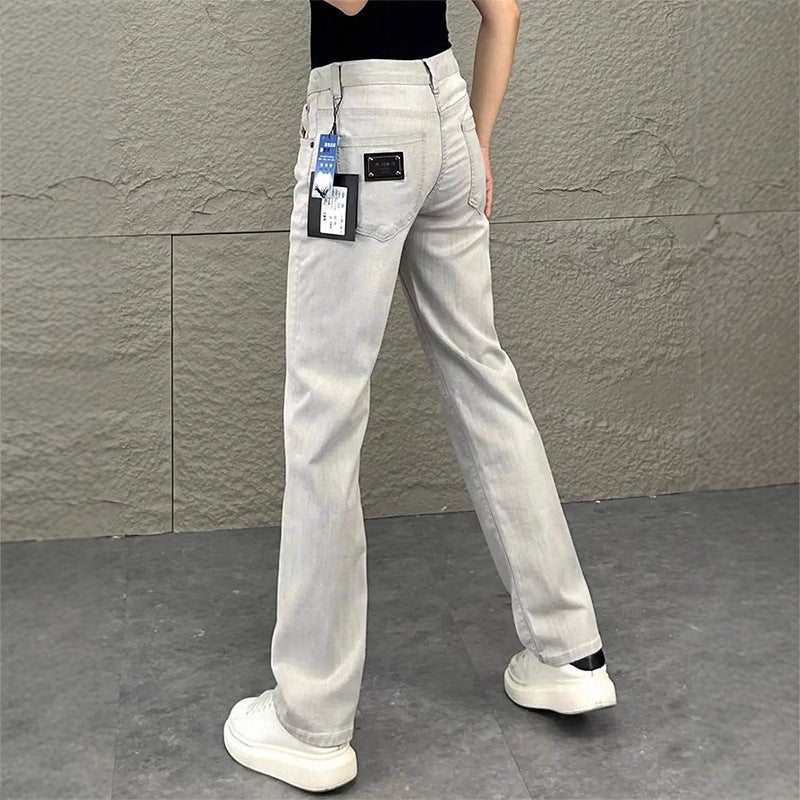 Unisex Classic Denim Jeans Loose Fit Daily Outdoor Wear - Image 5