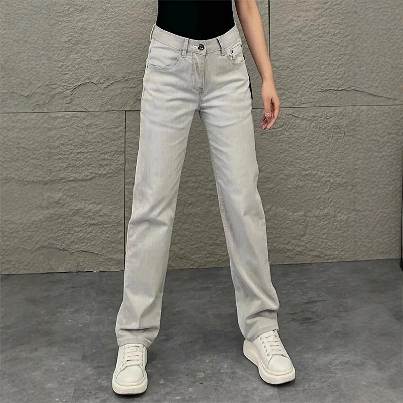 Unisex Classic Denim Jeans Loose Fit Daily Outdoor Wear - Image 2