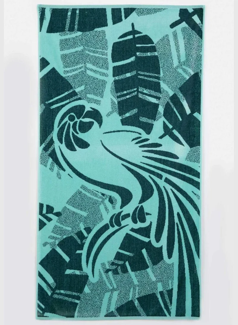 DeFacto Palm And Leaf Print Beach Towel