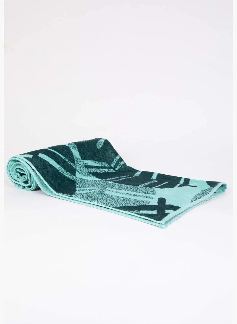 DeFacto Palm And Leaf Print Beach Towel