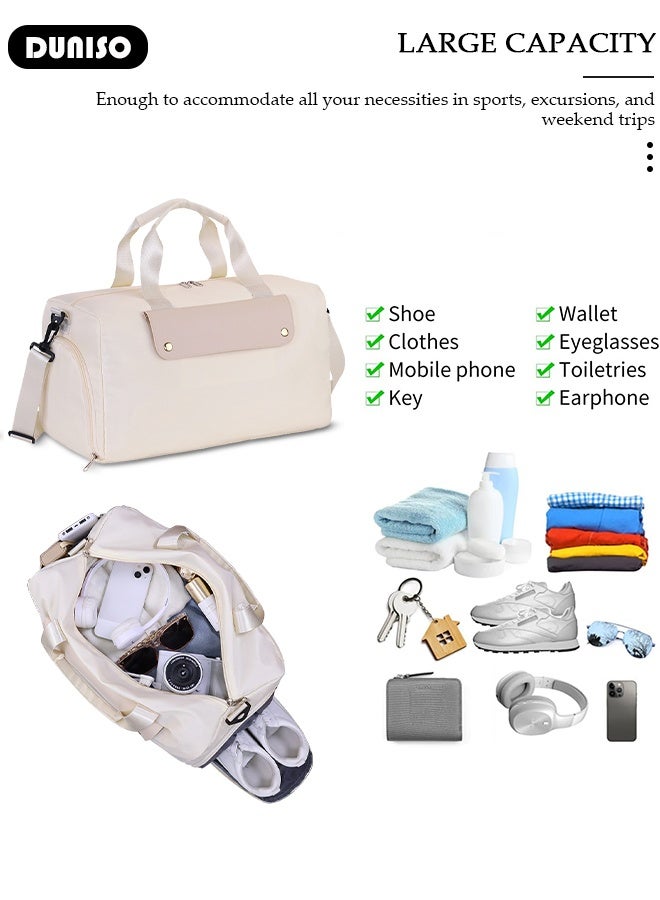 DUNISO Travel Duffel Bag Gym Bag Collection Business Travel Suitcase Weekender Overnight Bag Large Carry On Airport Bag for Travel Business Trips Sports Duffel Sports Luggage Bags - Image 4