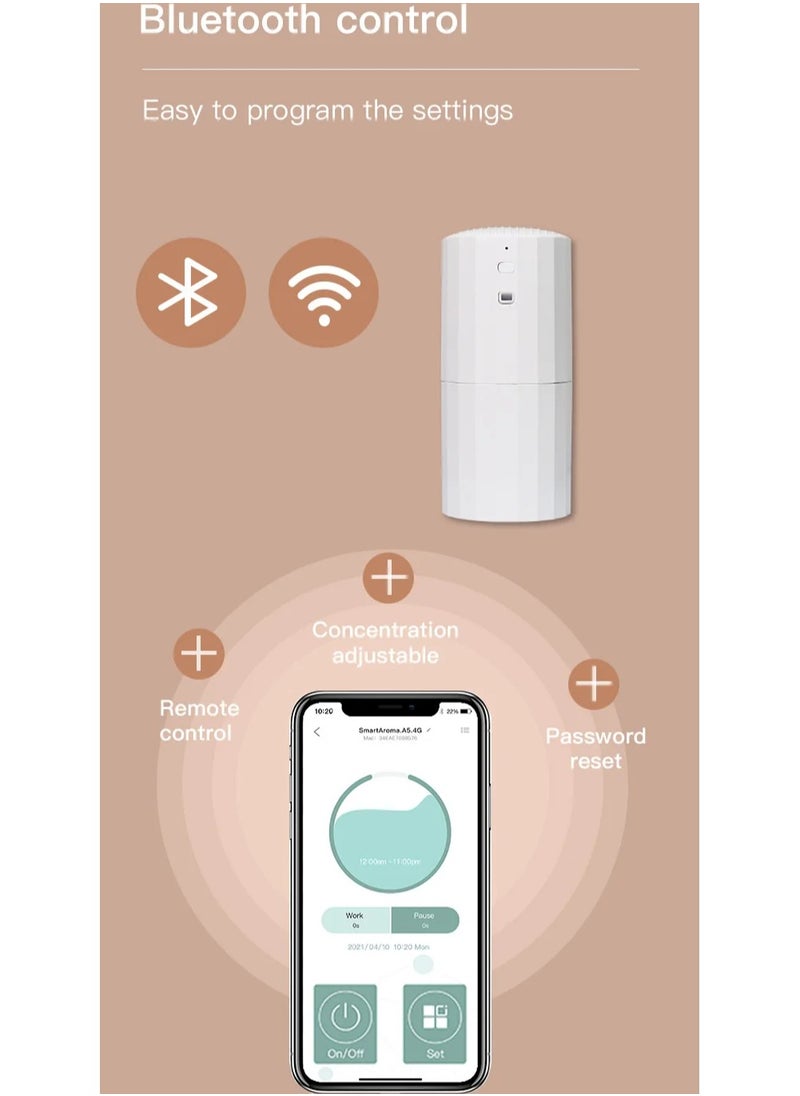 AROAQ - Hotel Toilet Essential Oils Diffuser Aromatherapy Machine Electric Aromatic Oasis Home Fragrance Room Aromatizer App Control - Image 1