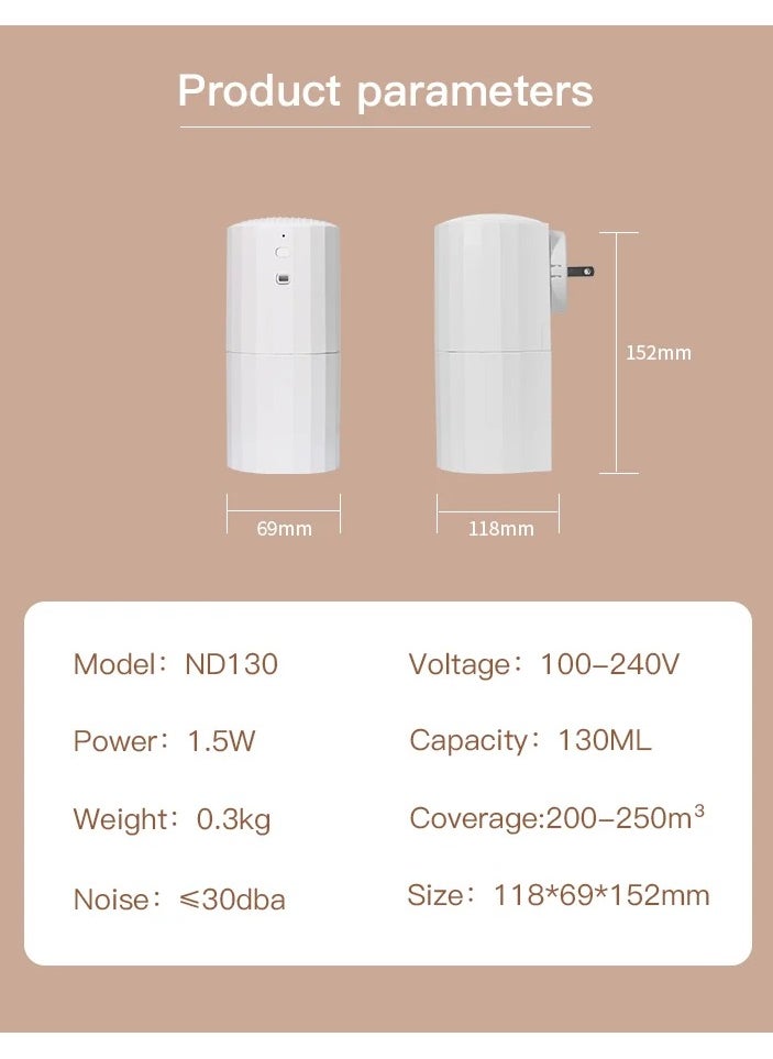 AROAQ - Hotel Toilet Essential Oils Diffuser Aromatherapy Machine Electric Aromatic Oasis Home Fragrance Room Aromatizer App Control - Image 1