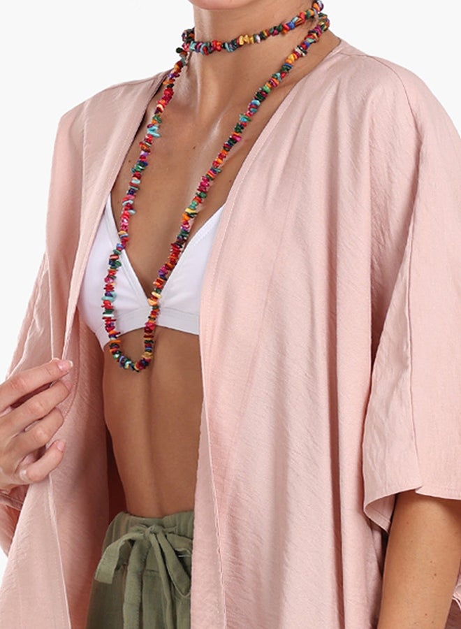 Clue Asymmetrical Voile Kimono  - Image 4