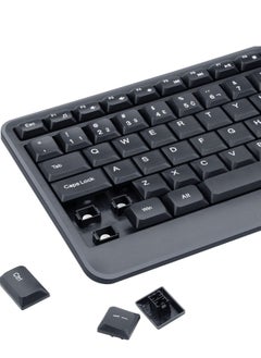 ريدراجون مجموعة ماوس ولوحة مفاتيح سلكية للمكتب BS-7092، 14 مفتاح تشغيل سريع FN للوصول السريع إلى البرامج والوظائف الأكثر استخدامًا، 3 أزرار ماوس بتصميم محيطي 1200 نقطة في البوصة للاستخدام اليومي المريح في المكتب أو الاستخدام المنزلي - أسود  - Image 4