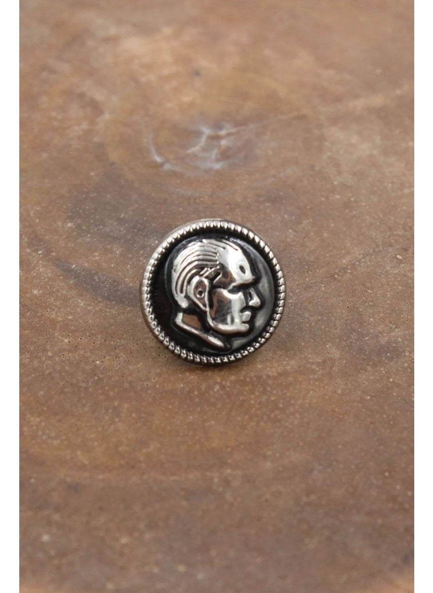 Everything Note Mustafa Kemal Atatürk Silhouette Badge