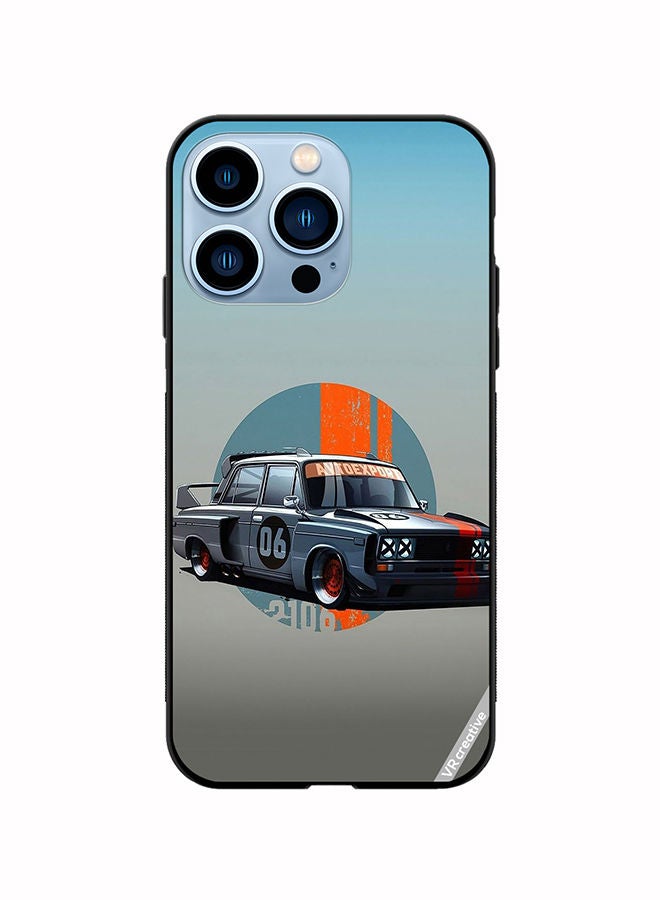 VR CREATIVE Protective Case Cover For Apple iPhone 14 Pro Max Racing Car Design Multicolour - Image 1