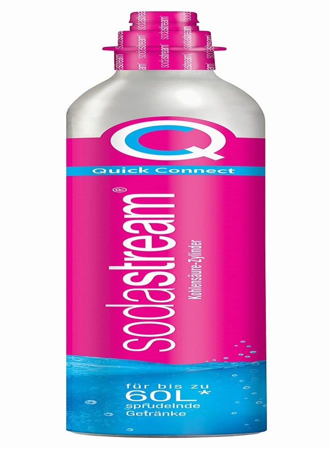SodaStream QC Spare Pack with 1 Quick Connect CO2 Cylinder, Yield: 60 L, 1 x 1 Litre Glass Bottle, Pink, 27.5 x 16 x 44 cm - Image 3