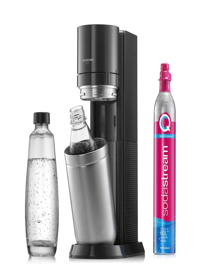 SodaStream QC Spare Pack with 1 Quick Connect CO2 Cylinder, Yield: 60 L, 1 x 1 Litre Glass Bottle, Pink, 27.5 x 16 x 44 cm - Image 5