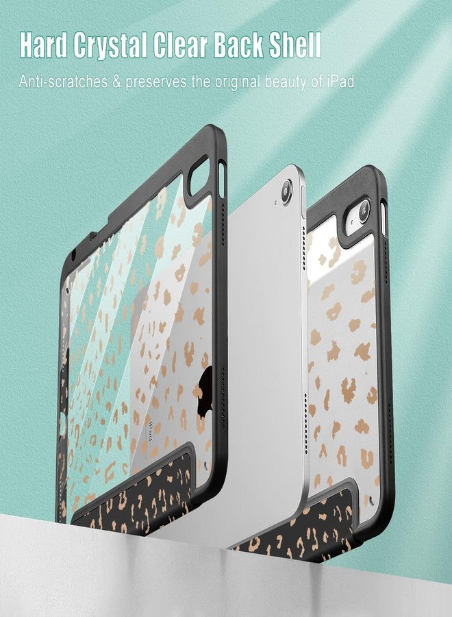 May Chen for iPad (A16) 11th Generation Case 11 Inch 2025, iPad 10th Gen Case 2022 10.9 inch, Built-in Pencil Holder with Shockproof Cover Clear Transparent Back Shell Auto Wake/Sleep, Leopard Print - Image 4