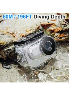 Muyixin 60M/196FT Waterproof Case for insta360 Go3,Protective Underwater Dive Housing Shell with Bracket Accessories for insta360 Go3 Action Camera  - Image 3