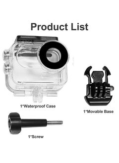 Muyixin 60M/196FT Waterproof Case for insta360 Go3,Protective Underwater Dive Housing Shell with Bracket Accessories for insta360 Go3 Action Camera  - Image 5