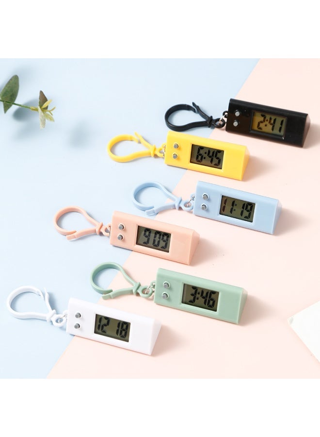 Generic Student Backpack Yangtze River Delta Keychain Electronic Watch Men's And Women's Gift Hanging Watch-Display Accuracy:White - Image 1