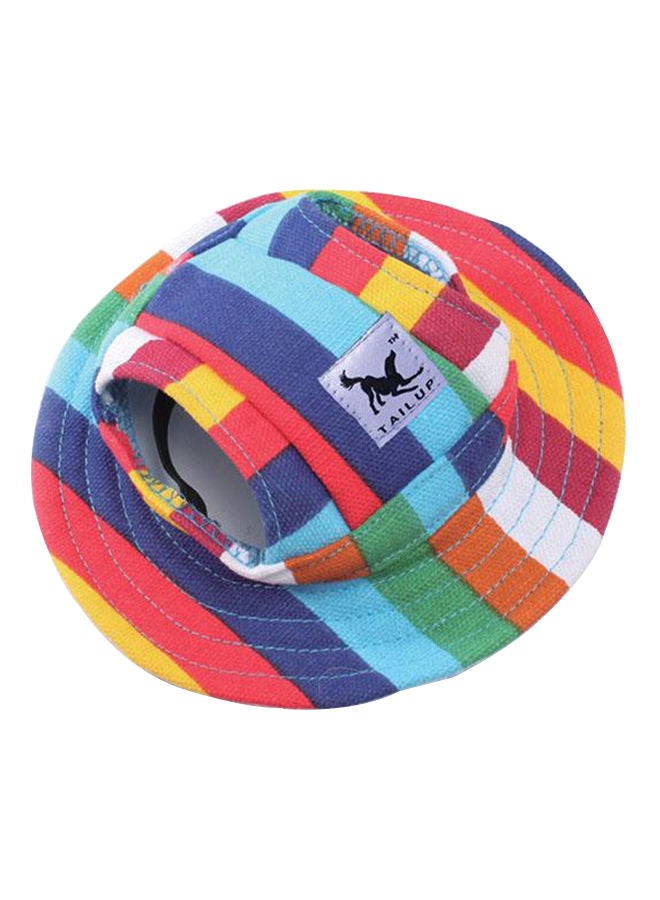 NIBEMINENT Round Brim Dog Hat Mesh Prorous Sun Cap Multicolour M