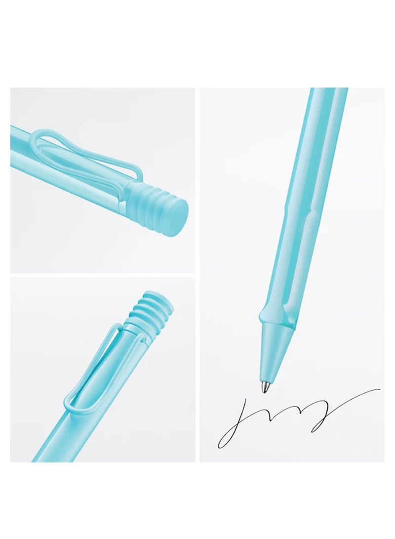 LAMY Safari Ballpoint Pen Medium Tip Black Ink Aqua Sky Barrel - Image 2