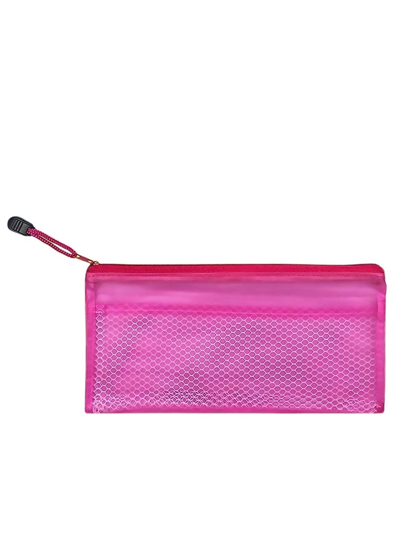 S-1001 Waterproof Plastic File Case – Durable Zipper, A6 Size, Single Piece for Office and School Storage - Image 1