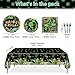 PTECDROTS 162Pcs Reptile Party Decorations Plates Including Reptile Birthday Decorations Plates Napkins Wildlife Tablecloth for Jungle Safari Lizard Swamp Birthday Party Supplies Serve 40 - Image 4