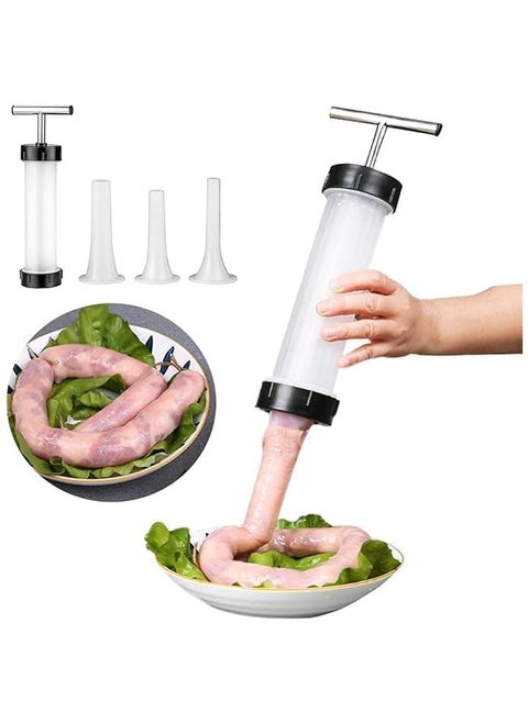 Manual Sausage Makers, Sausage Maker Machine Tools with 3 Nozzles