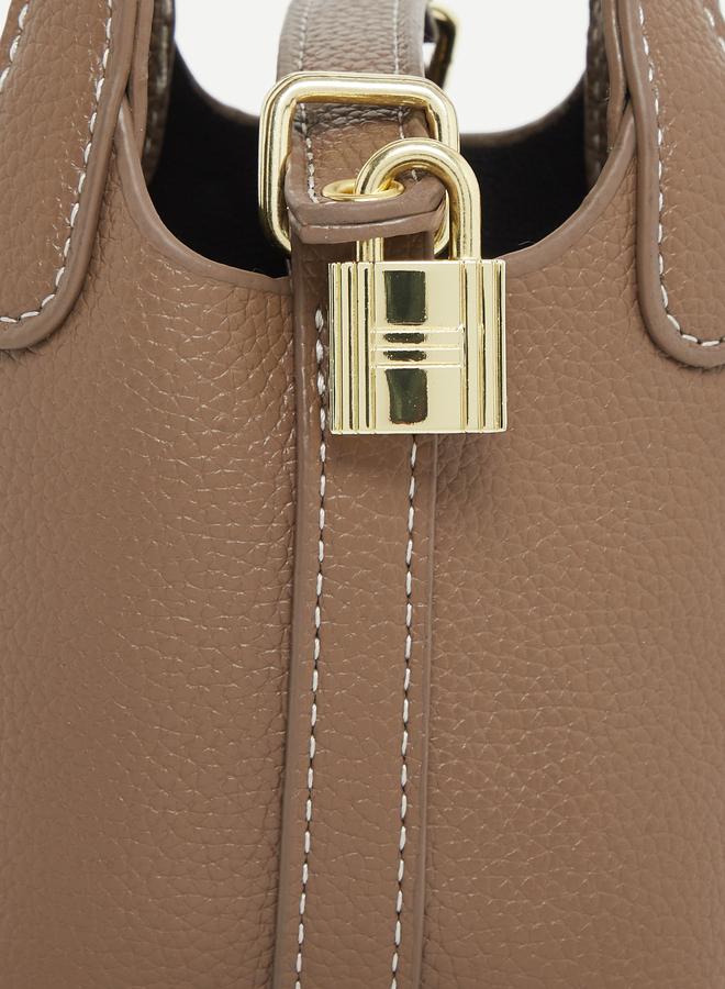 Styli Lock Drop Detail Crossbody Bag - Image 3