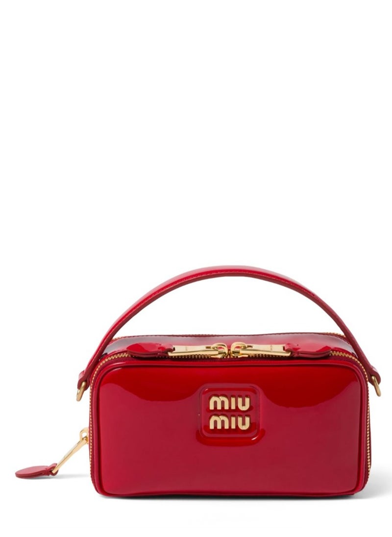 Miu Miu miu Leather and Patent Shoulder Bag  - Image 1