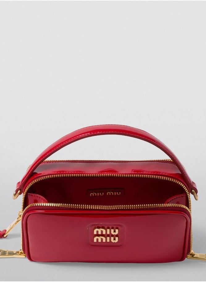 Miu Miu miu Leather and Patent Shoulder Bag  - Image 5