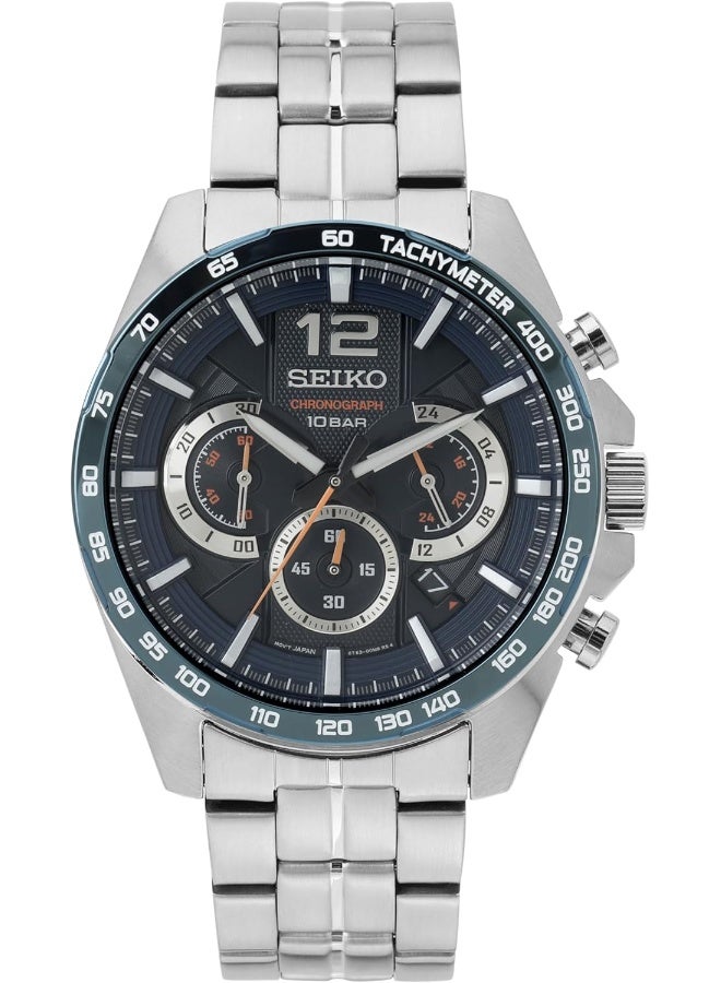 Seiko Seiko Mens Quartz Wrist Watch, Chronograph and Stainless Steel- SSB345P1  - Image 1
