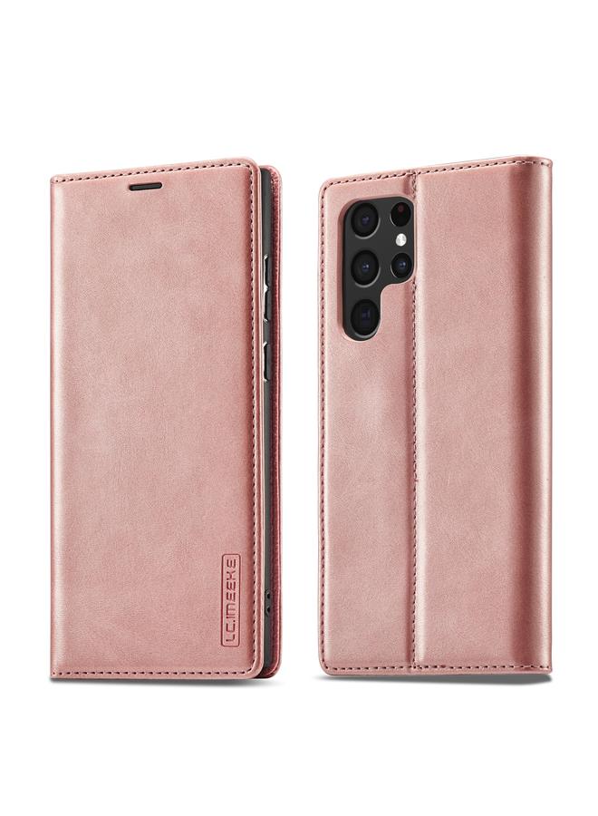 Case For Samsung Galaxy S22 Soft PU + TPU Magnetic Skin-friendly Feeling Leather Phone Case