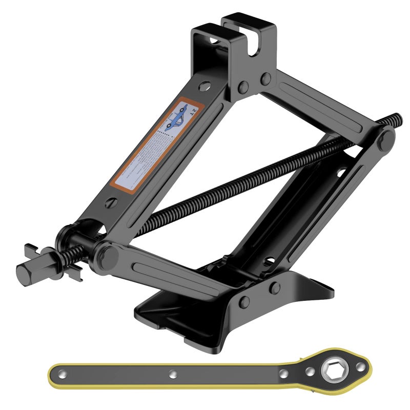 IMAYCC Scissor Lift Jack Compact Car Jack Kit for Auto SUV RV MPV with Smart Ratchet Design Heavy Duty Tire Changing Kit Lifting 2 Ton 4409 lbs Tire Jack
