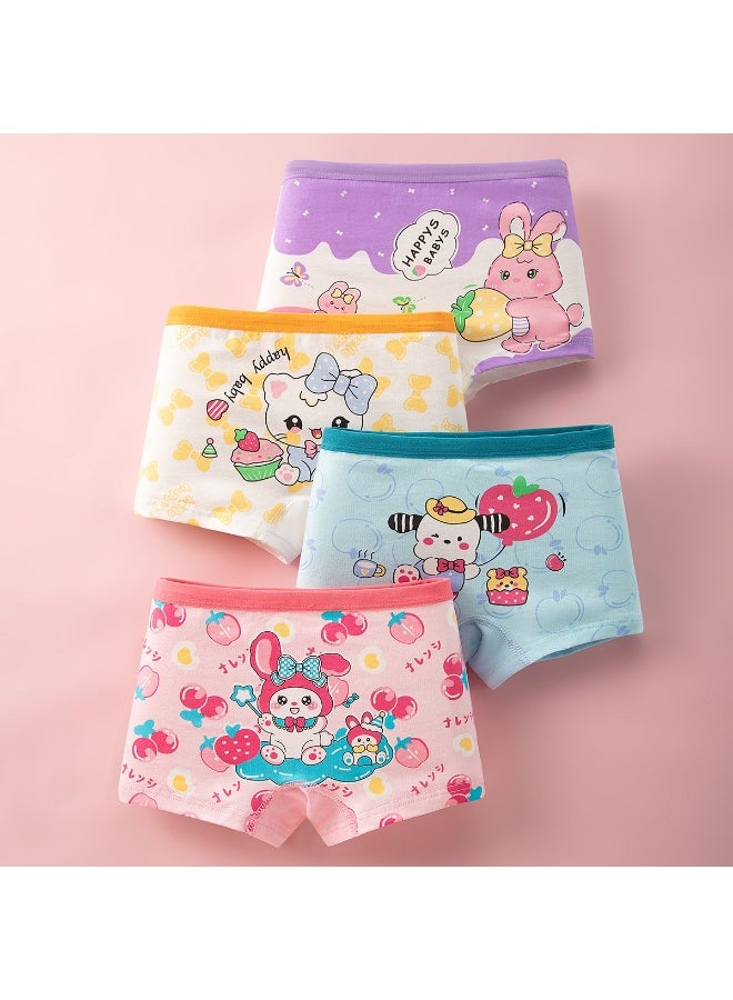 KUYING New Comfortable Skin friendly Breathable Underwear Set 0f 4 
