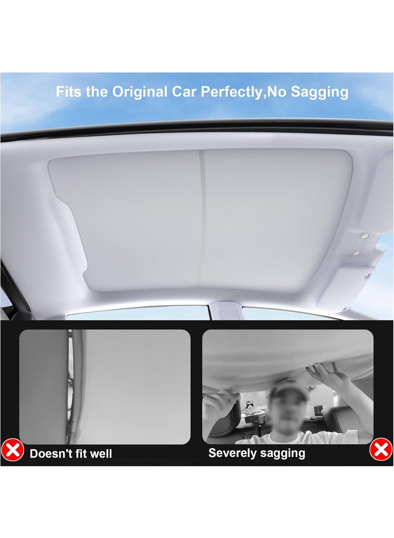 New Model Y Roof Sunshade Heat-Insulating, UV-Protective, Nano-Reflective Interior Accessories for Tesla Model Y 2025 (Juniper) - Image 3