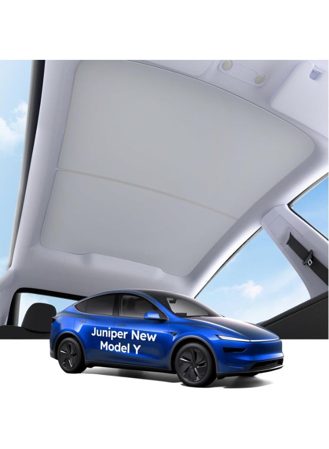 New Model Y Roof Sunshade Heat-Insulating, UV-Protective, Nano-Reflective Interior Accessories for Tesla Model Y 2025 (Juniper) - Image 1