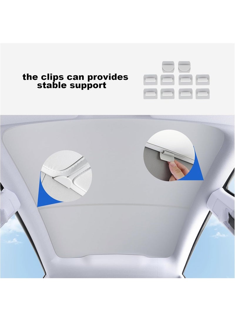 New Model Y Roof Sunshade Heat-Insulating, UV-Protective, Nano-Reflective Interior Accessories for Tesla Model Y 2025 (Juniper) - Image 2