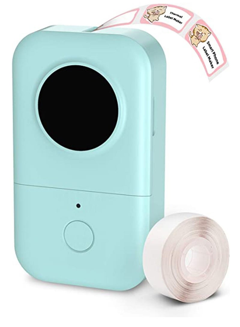 Arabest Label maker with tape, portable bluetooth label printer, small smartphone handheld sticker mini label maker with multiple templates, font icons, easy to use inkless charging, office home - Image 1